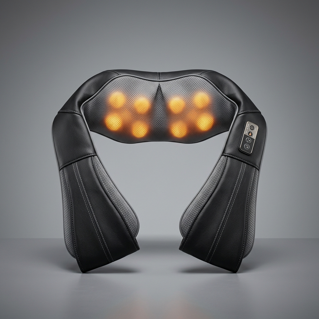 Compressionly Heated Shiatsu Neck Massager